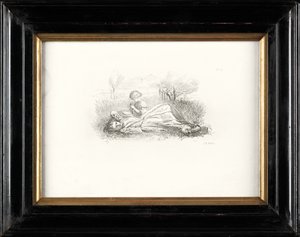 Summer Indolence (etsning) av John Everett Millais