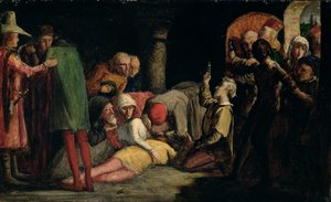 The Death of Romeo and Juliet, c.1848 (olja på kvarnbräda) av John Everett Millais