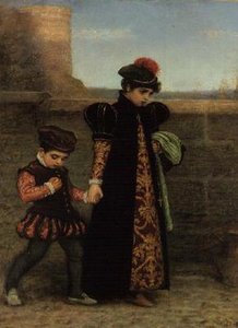 The Girlhood of St. Teresa (olja på duk) av John Everett Millais