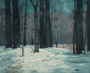 Woods in Winter, ca. 1912. av John F. Carlson
