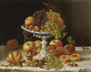 Stilleben med vit kompott av John F. Francis