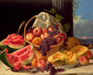 Stilleben med frukt (olja på duk)