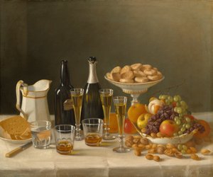 Vin, ost och frukt, 1857.