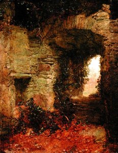 Galloway Keep, ca 1870 (olja på panel)