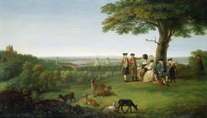 One Tree Hill, Greenwich, med London i fjärran, 1779