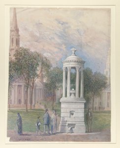 Bennett Fountain på New Haven Green av John Ferguson Weir