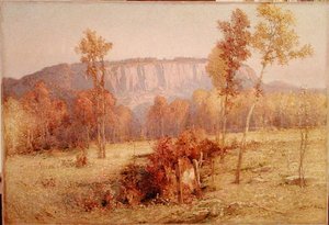 East Rock, New Haven, ca 1901 (olja på duk)