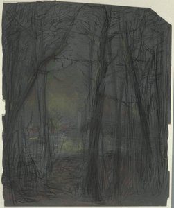 Skogsscen av John Ferguson Weir