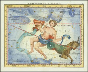 1776 - John Flamsteed - Le Capricorne, et Le Verseau (Stenbocken  Vattumannen)
