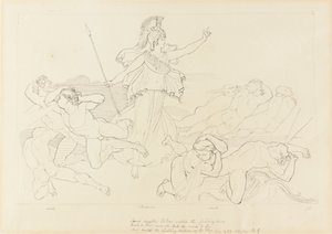 Athena och vindarna av John Flaxman
