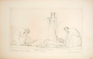 Klytaimnestra och kören av John Flaxman