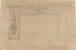 Design för skorstenen i tronrummet, Buckingham Palace av John Flaxman