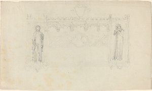 Design för Simcoe-monumentet, Exeter Cathedral av John Flaxman