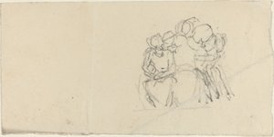 Grupp av figurer som omger sittande figur av John Flaxman