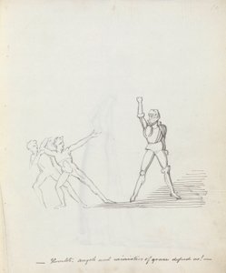 Liten by. änglar och nådens tjänare försvarar oss!, 1783 (penna, bläck & tvätt på papper) av John Flaxman