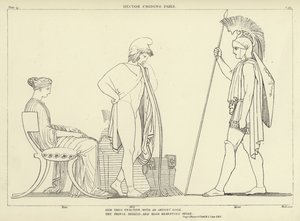 Hector skäller Paris av John Flaxman