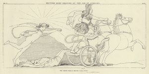 Hectors kropp släpade mot Achilles bil av John Flaxman