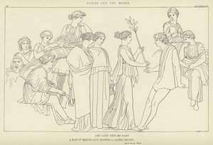 Hesoid och muserna av John Flaxman