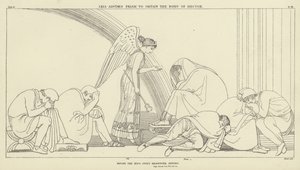 Iris råder Priam att skaffa kroppen av Hector av John Flaxman