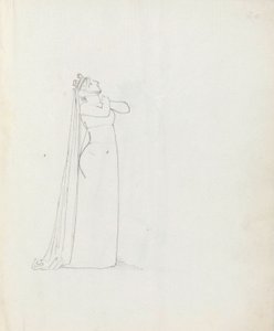 Mrs Siddons som Constance, 1783 (penna, bläck och tvätt på papper) av John Flaxman