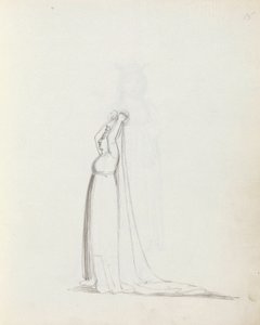 Mrs Siddons som Constance, 1783 (penna, bläck och tvätt på papper) av John Flaxman