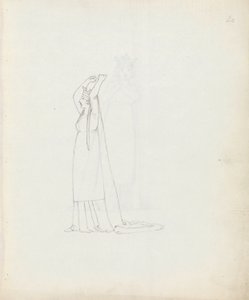 Mrs Siddons som Constance, 1783 (penna, bläck och tvätt på papper) av John Flaxman
