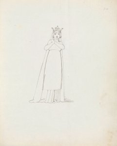 Mrs Siddons som Constance, 1783 (penna, bläck och tvätt på papper) av John Flaxman