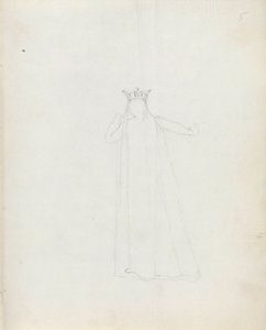 Mrs Siddons som Constance, 1783 (penna, bläck och tvätt på papper) av John Flaxman
