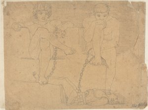 Otus och Ephialtes håller Mars fången av John Flaxman