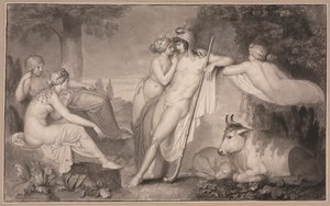 Paris och Oenone, 1791. av John Flaxman