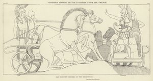 Polydamus råder Hektor att dra sig tillbaka från skyttegraven av John Flaxman
