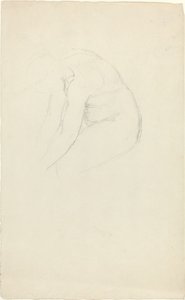 Sittande figur som böjer sig framåt av John Flaxman