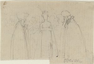 Studieblad [recto and verso] av John Flaxman