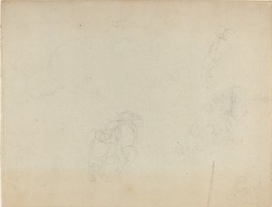 Studieblad [recto and verso] av John Flaxman