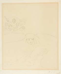 Sömn som flyr från Zeus vrede av John Flaxman