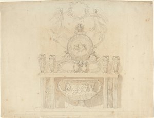 Studie för dekorationer av Buckingham Palace av John Flaxman