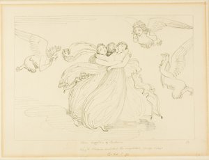 Harpyorna och Pandarus döttrar av John Flaxman
