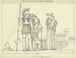 Mötet mellan Hector och Andromache av John Flaxman