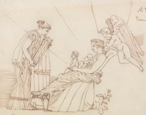 Till Phoebus vid hans födelse, från Aischylus, Furies av John Flaxman