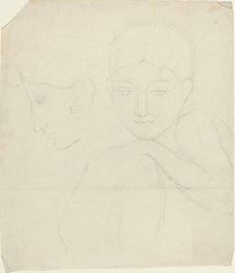 Två kvinnors huvuden av John Flaxman