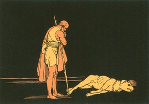 Ulysses och hans hund av John Flaxman
