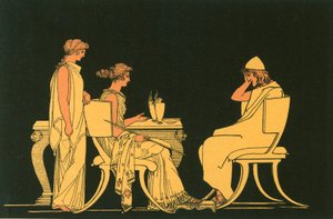 Ulysses vid Circe-bordet av John Flaxman