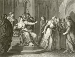 Kejsarinnan Matilda vägrar att släppa kung Stephen av John Francis Rigaud