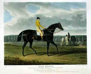"Jack Spigot", vinnaren av Great St. Leger i Doncaster av John Frederick Herring Snr