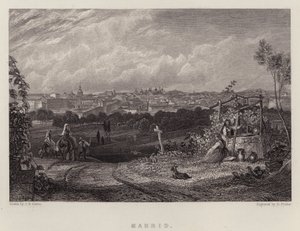 Madrid (färg litho) av John Frederick (after) Lewis