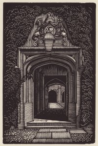 Cambridge: Magdalene (träsnitt) av John Frederick Greenwood