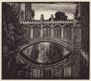 Cambridge: "The Bridge of Sighs" (träsnitt) av John Frederick Greenwood