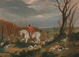 Suffolk Hunt: Going to Cover nära Herringswell