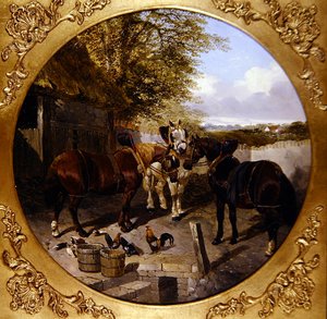 Stableyard (olja på duk)