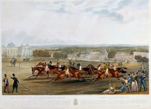 Prix du jockey club a Chantilly 1841 Tryck av John Frederick Herring (1795-1865) (ec.engl.) 1841 Collection privee av John Frederick Herring Senior